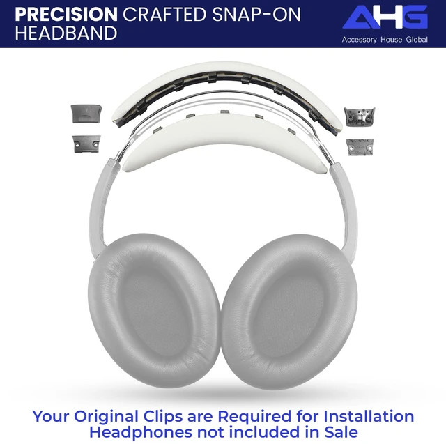 Alt view image 4 of 7 - Replacement QC Ear Pad and Headband Pad Kit Cushion. Compatible with Bose QuietComfort (2023) QC45 QC35 QC35 II QC SC QC SE Wireless Noise Cancelling Headphones (White)