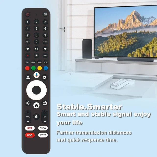 Alt view image 6 of 7 - Replace Voice Remote fit for Tutu 43" 24" 32" Ultra HD 4K LED Google TV Smart TV 2023 Model 43N1 24F1 32Q1 TSG43 TSG24 TSG32 40Q1