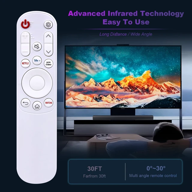 Alt view image 6 of 7 - AKB76039307 Replace Remote Compatible with LG StanbyME & StanbyME Go TV 27 Class LED Full HD Smart webOS Touch Screen 27ART10AKPL