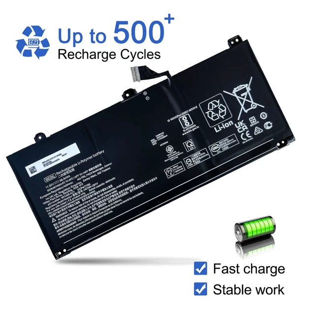 Alt view image 5 of 6 - SI03XL 58.84Wh Laptop Battery Compatible with HP Chromebook x360 14C-CC 14C-cc0013dx 14C-cc0047nr 14C-cc0000nb Series Laptop HSTNN-OB1V M12585-005 M12585-05 M02027-005 M12329-AC1 3ICP4/77/92