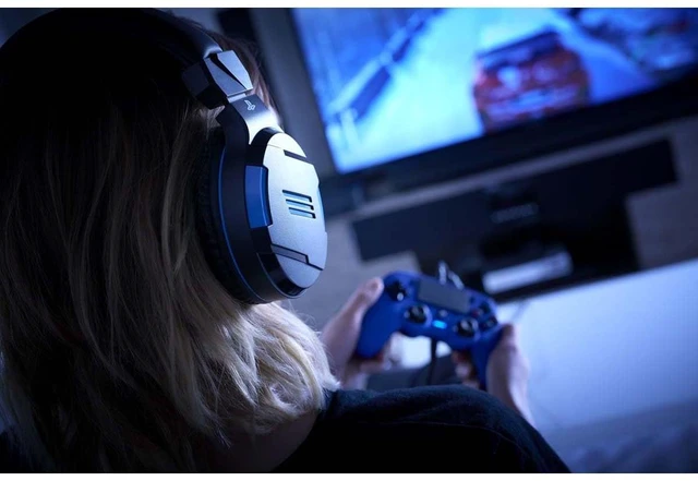 Alt view image 3 of 3 - Nacon V3 Wired Gaming Headset Licensed for PlayStation PS5, PS4, PC - 40mm Drivers, Tempest 3D Audio, In-Line Mute/Volume, Foam Cushions, Universal 3.5mm - Black