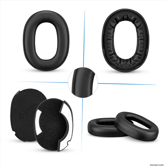 Alt view image 7 of 7 - Replacement Earpads for Jabra Elite 85H Wireless Headphones - Soft PU Leather & Memory Foam Ear Pad for Additional Comfort - by