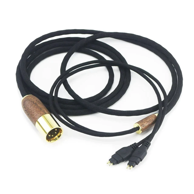 Alt view image 4 of 7 - Replacement Audio Upgrade Cable 4-pin XLR Balanced Cable Compatible with Sennheiser HD600, HD650, HD580, HD660S, HD58X, HD660S2, HD6XX Headphone 6N OCC Copper Silver Plated Cord 10ft