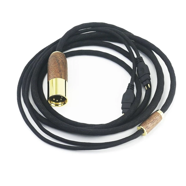 Alt view image 5 of 7 - Replacement Audio Upgrade Cable 4-pin XLR Balanced Cable Compatible with Sennheiser HD600, HD650, HD580, HD660S, HD58X, HD660S2, HD6XX Headphone 6N OCC Copper Silver Plated Cord 10ft