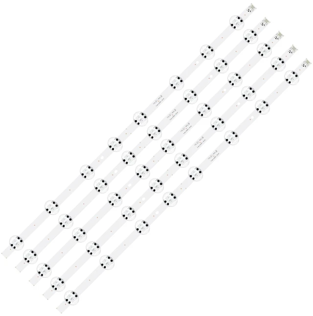 Main image of 5 Pieces of LED Backlight Strips for LG 60 Models Fits 60UM6900PUA, 60UN7000PUB, 60UM7100PLB, 60UM6950D; LGIT_Y19_60UM71; 26.38", 6V, 8 LEDs