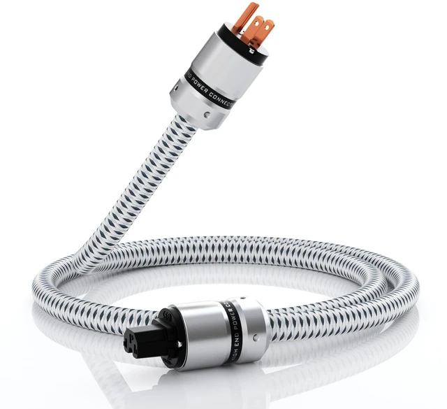 Main image of 12AWG Audiophile HiFi Power Cord Pure Copper Plug IEC320 C13 Connector(1M) Audio Power Cord Hi End Braided Sleeve For Audio Equipment Amp/Amplifier