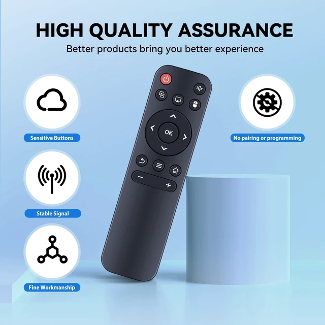 Alt view image 5 of 7 - Replacement Remote Control for WellSonic HY300PRO+, TOPTRO TP2 Projector for LYNCAST X1AQ, Trunera HY300 PRO, WEMI, CAMWORLD Smart Mini Projector