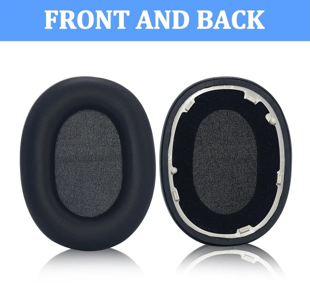 Alt view image 7 of 7 - Protein Leather Memory Foam Replacement Ear Pads for Sony WH-1000XM6 Soft protein leather ear cushions with memory foam,ideal noise-isolation replacement earpads for Sony WH-1000XM6 headphones
