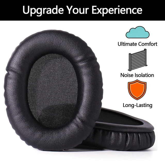 Alt view image 5 of 7 - Cloud 2 Earpads for HyperX Cloud II/Cloud Alpha/Cloud Flight - Black Protein Leather Memory Foam Cushions, for Cloud Core/Stinger/Mix/HyperX Cloud II Cloud Pro HyperX Cloud Alpha Gaming Headsets