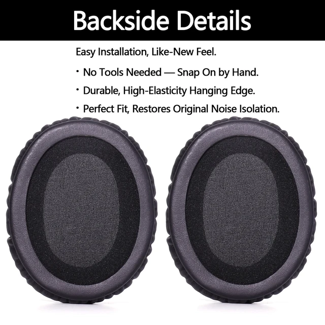 Alt view image 6 of 7 - Cloud 2 Earpads for HyperX Cloud II/Cloud Alpha/Cloud Flight - Black Protein Leather Memory Foam Cushions, for Cloud Core/Stinger/Mix/HyperX Cloud II Cloud Pro HyperX Cloud Alpha Gaming Headsets