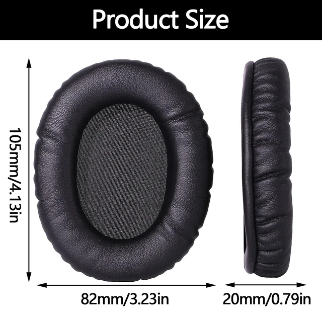 Alt view image 7 of 7 - Cloud 2 Earpads for HyperX Cloud II/Cloud Alpha/Cloud Flight - Black Protein Leather Memory Foam Cushions, for Cloud Core/Stinger/Mix/HyperX Cloud II Cloud Pro HyperX Cloud Alpha Gaming Headsets
