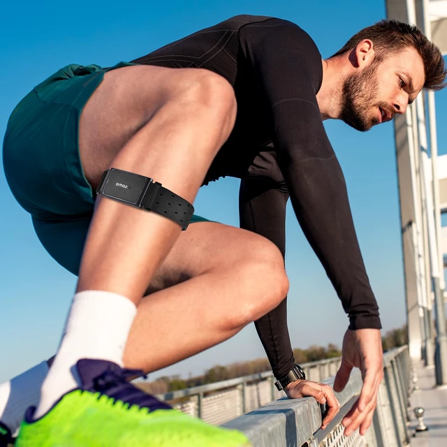 Alt view image 6 of 7 - Bicep Band Compatible with Amazfit Helio, 41cm Long Breathable Nylon Arm/Ankle Strap for Amazfit Bip 6/Bip 5/Gtr 4/Gtr 3/Gtr 2/47mm/Balance