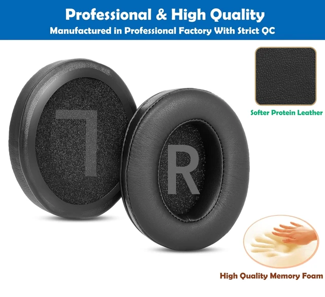 Alt view image 3 of 6 - Professional Earpads Cushion Replacement Compatible with Avantree Audition, Audition Pro HT5009, HT4189, HT3189, DG59, AS9PA, AS9PA Headphones Ear Pads with Skin-Friendly Leather