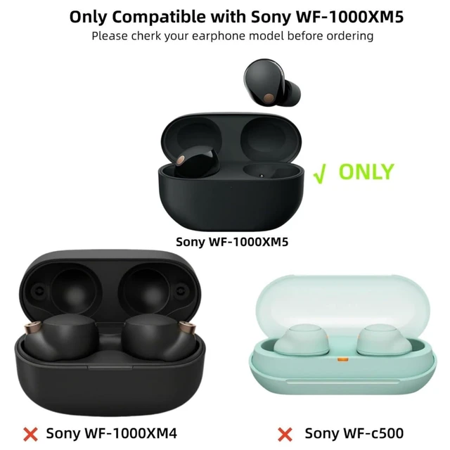 Alt view image 2 of 7 - Silicone Korok Case Compatible with Sony WF-1000XM5 with Keychain, Cute Anime Yahaha Shockproof Protective Cover for WF-1000XM5 for Kids with Cleaning Kit
