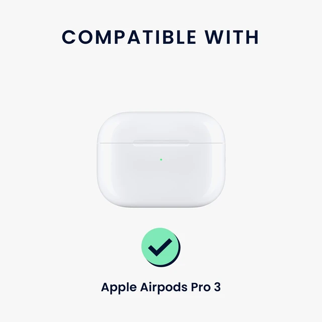 Alt view image 2 of 7 - in-Ear Headphones Case for Apple Airpods Pro 3 - Protective Shockproof Case for Earbuds with Keychain - Soft & Durable Pilates Cat