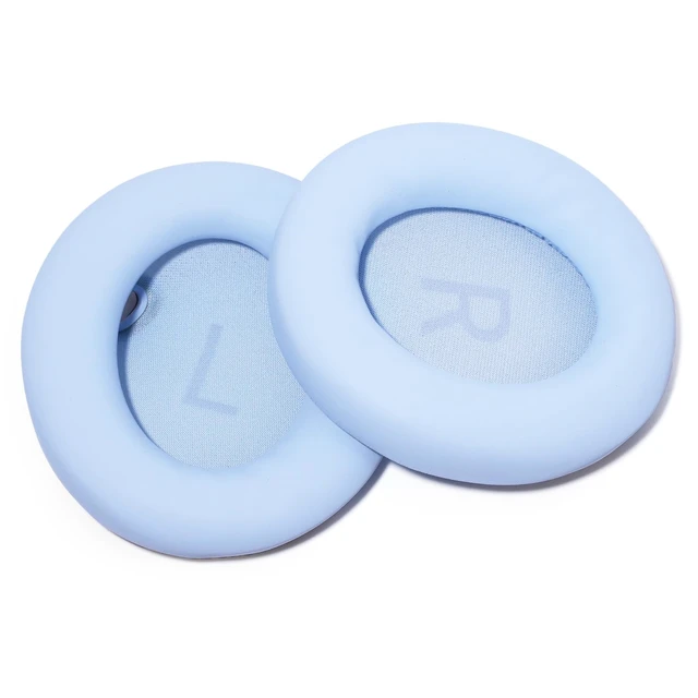 Alt view image 6 of 7 - Ear Pads Replacement for Anker Soundcore Space One (S1) Headphones - Blue Ear Cushions with Soft Protein Leather, Noise Isolation Foam Cover, Not Space One Pro, All-Day Comfort