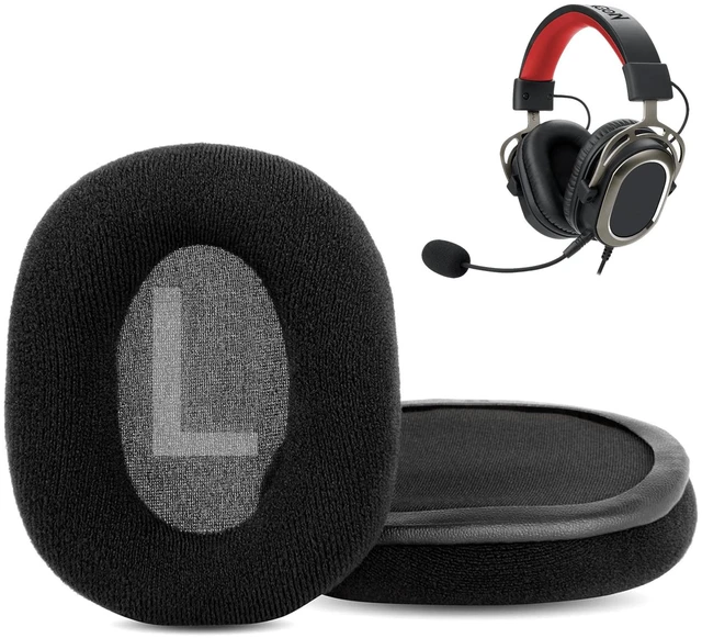Main image of Replacement Earpads Cushion Compatible with Redragon H510 Zeus H710 Helios Headsets Ear Pads with Soft Fabric&High Density Foam