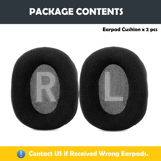 Alt view image 5 of 6 - Replacement Earpads Cushion Compatible with Redragon H510 Zeus H710 Helios Headsets Ear Pads with Soft Fabric&High Density Foam