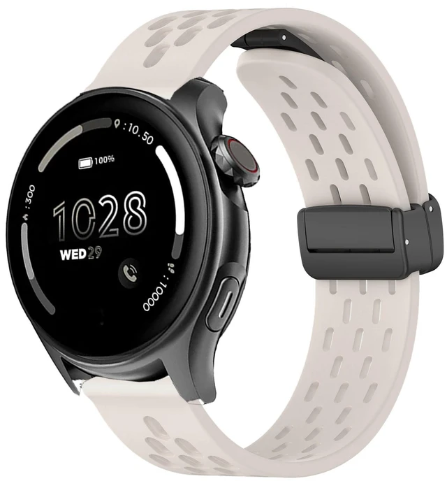 Main image of Compatible with Cubitt Viva Pro Bands, Quick Release Breathable Silicone Replacemet Band Straps Compatible with Cubitt Viva Pro, Viva, Aura Pro 2, 1 / Aura 2, 1 / Terra Smart Watch