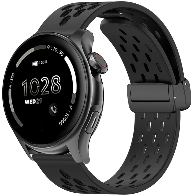 Main image of Compatible with Cubitt Viva Pro Bands, Quick Release Breathable Silicone Replacemet Band Straps Compatible with Cubitt Viva Pro, Viva, Aura Pro 2, 1 / Aura 2, 1 / Terra Smart Watch