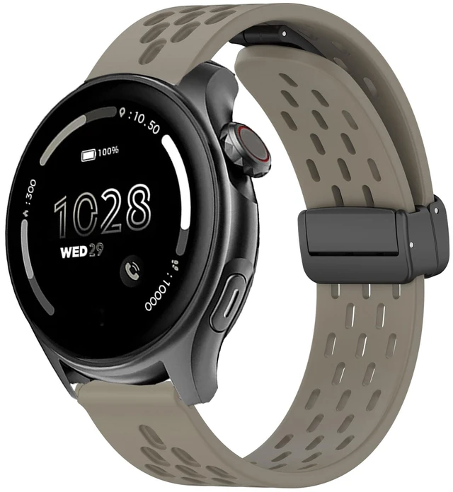 Main image of Compatible with Cubitt Viva Pro Bands, Quick Release Breathable Silicone Replacemet Band Straps Compatible with Cubitt Viva Pro, Viva, Aura Pro 2, 1 / Aura 2, 1 / Terra Smart Watch