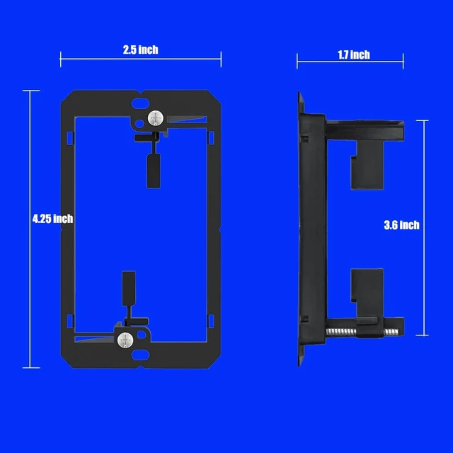 Alt view image 3 of 6 - 4 Ports Ethernet Wall Plate With Bracket, 10Gbps 600MHZ, Cat7 RJ45 Female to Female Coupler Keystone Module, Solder-free Pass Through Face Plate for TV Modem Laptop Switch ADSL