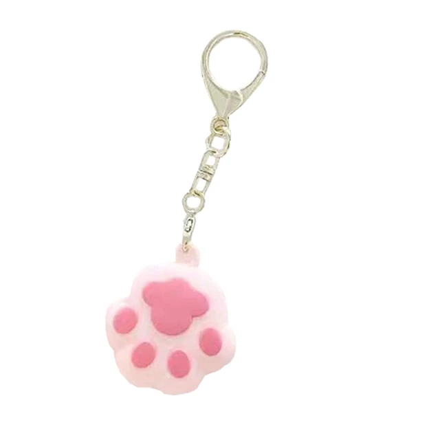 Alt view image 5 of 7 - Kawaii Cute Cat-pad Silicone Cover Compatible with Airtags Finder Location Tracker Keychain for Kids Pets Keys