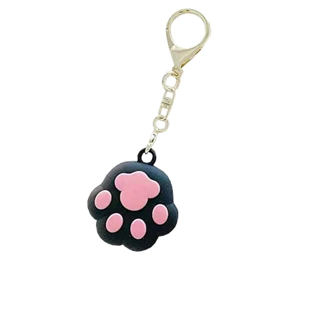 Alt view image 7 of 7 - Kawaii Cute Cat-pad Silicone Cover Compatible with Airtags Finder Location Tracker Keychain for Kids Pets Keys