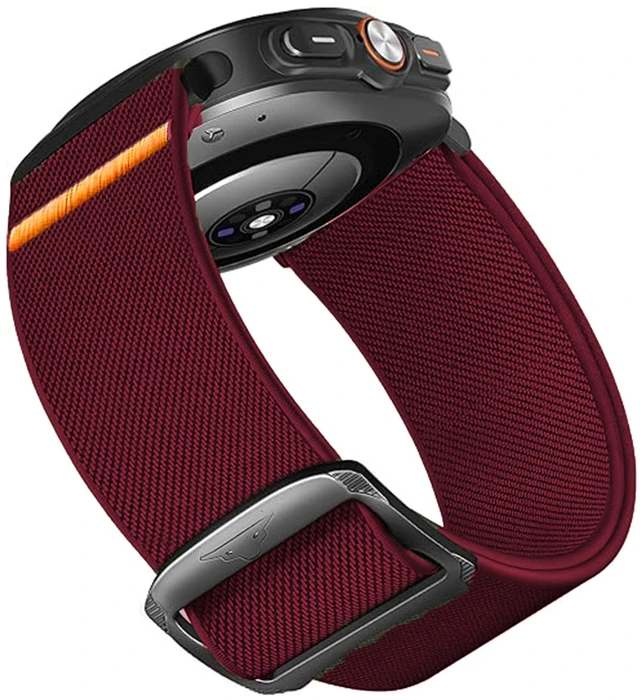 Main image of Compatible for Voice Caddie T11 PRO Bands, 20mm, 22mm Quick Release Stretchy Solo Loop Adjustable Nylon Replacement StrapsCompatible for Voice Caddie T11 PRO, T9 Watch (Red, 20mm size band)