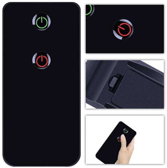 Alt view image 6 of 6 - Replacement Remote Control Compatible with Luminara On-Off Remote for Remote Ready Real-Flame Effect LED Flameless Candles - Needs 2pcs AAA Battery