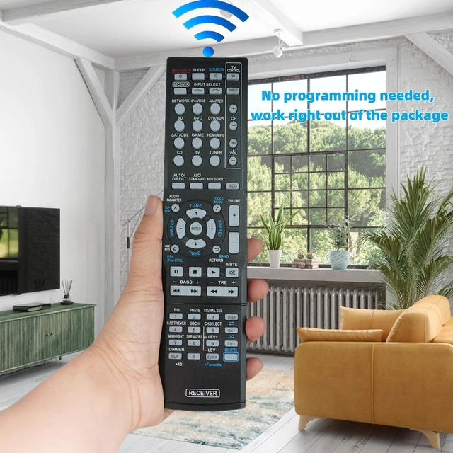 Alt view image 2 of 7 - Replacement Remote Control for Pioneer VSX-816-K VSX-816-S VSX-1015TX-K VSX-1015TX-S 7.1-Channel Home Theater AV A/V Receiver System