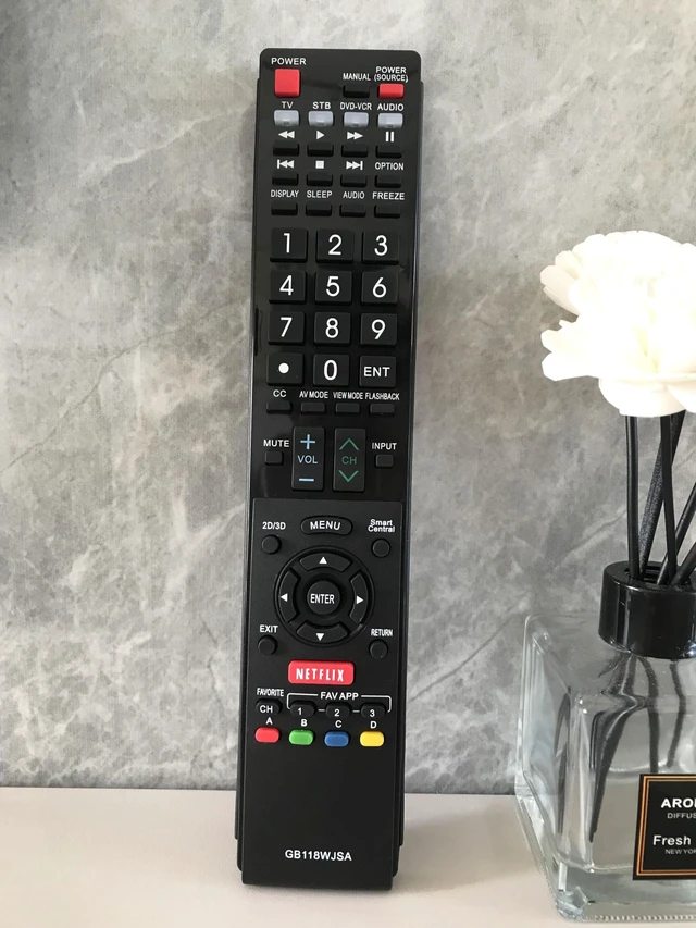 Alt view image 4 of 6 - Replacement Remote Control Universal for Sharp GA935WJSA GB005WJSA GB004WJSA AQUOS Smart LED HDTV TV