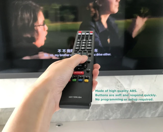 Alt view image 6 of 6 - Replacement Remote Control Universal for Sharp GA935WJSA GB005WJSA GB004WJSA AQUOS Smart LED HDTV TV