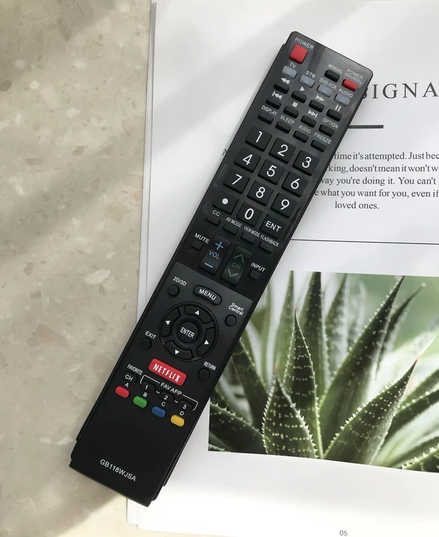 Alt view image 5 of 6 - Replacement Remote Control Universal for Sharp GA935WJSA GB005WJSA GB004WJSA AQUOS Smart LED HDTV TV