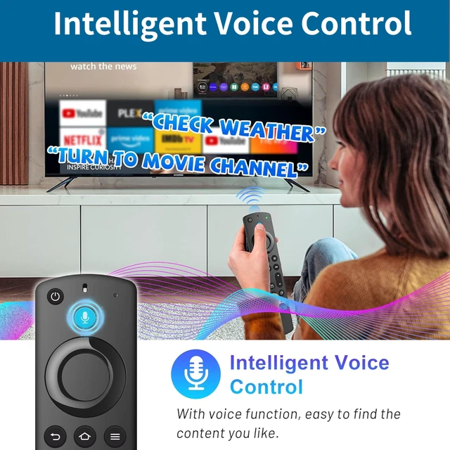 Alt view image 2 of 7 - Replacement Remote for All Insignia-Toshiba-Pioneer-Fire-Smart-TVs, Voice Control