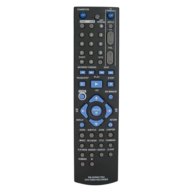 Alt view image 2 of 7 - Universal Replacement Remote Control for JVC DR-MV7 DR-MV7S DR-MV7SUS DR-MV77SU DR-MV79B DVD HDD Video Recorder