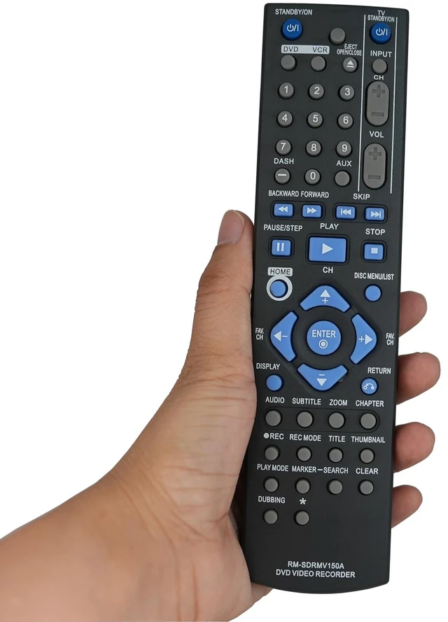 Main image of Universal Replacement Remote Control for JVC DR-MV7 DR-MV7S DR-MV7SUS DR-MV77SU DR-MV79B DVD HDD Video Recorder