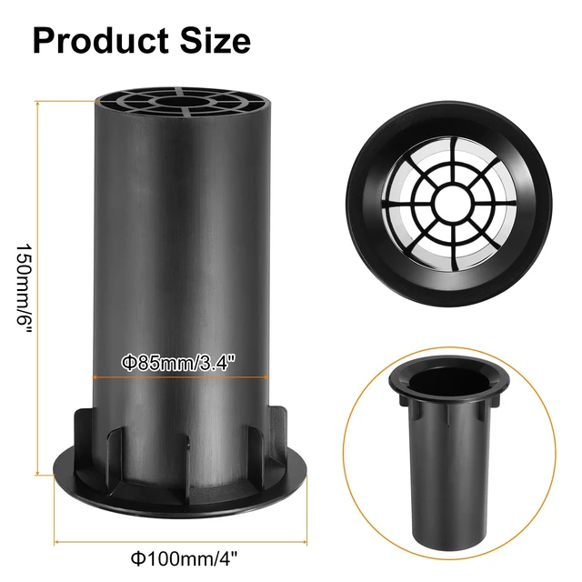 Alt view image 2 of 6 - 3Pcs Speaker Cabinet Port Tube 3.4x6 Inch Speaker Port Tube for Bass-Reflex,Bass Woofer,DIY Speaker Projects,Bass Enhancement