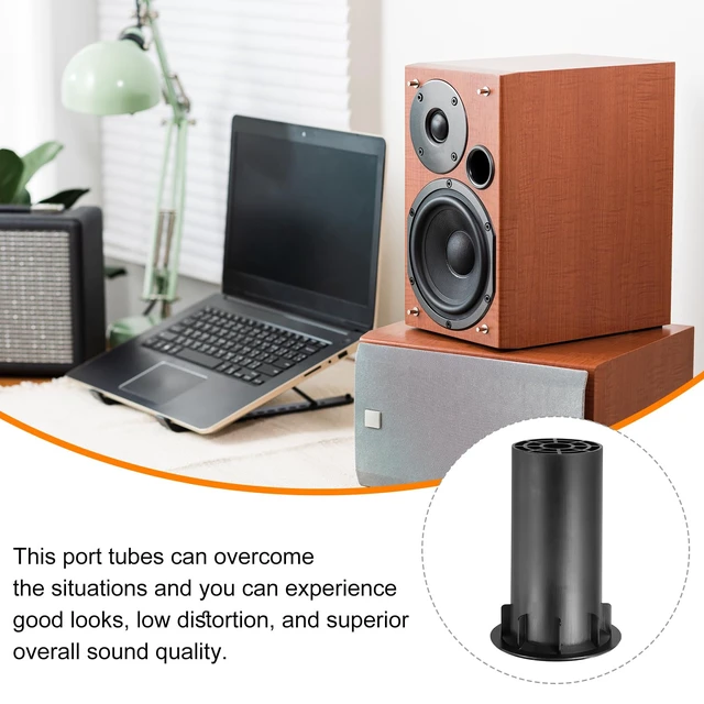 Alt view image 5 of 6 - 3Pcs Speaker Cabinet Port Tube 3.4x6 Inch Speaker Port Tube for Bass-Reflex,Bass Woofer,DIY Speaker Projects,Bass Enhancement