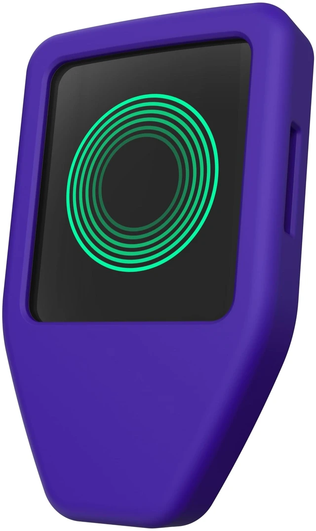 Main image of Silicone Case for Trezor Safe 5, Full Coverage Protection, Screen & Port Access (Purple)