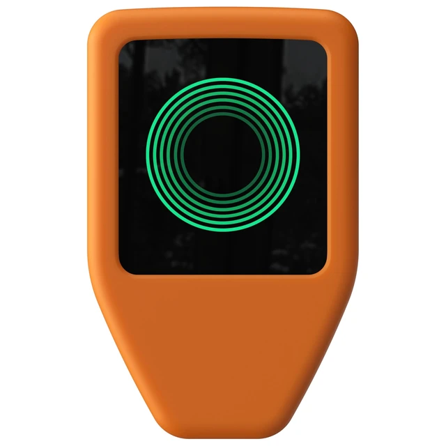 Alt view image 2 of 4 - Silicone Case for Trezor Safe 5, Full Coverage Protection, Screen & Port Access (Orange)