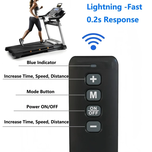 Alt view image 3 of 7 - Treadmill Replacement Remote Control for HomeFitnessCode Walking Pad T1, C1, S1, M55, Q2, Q2-1, S2-1 Walking Machine