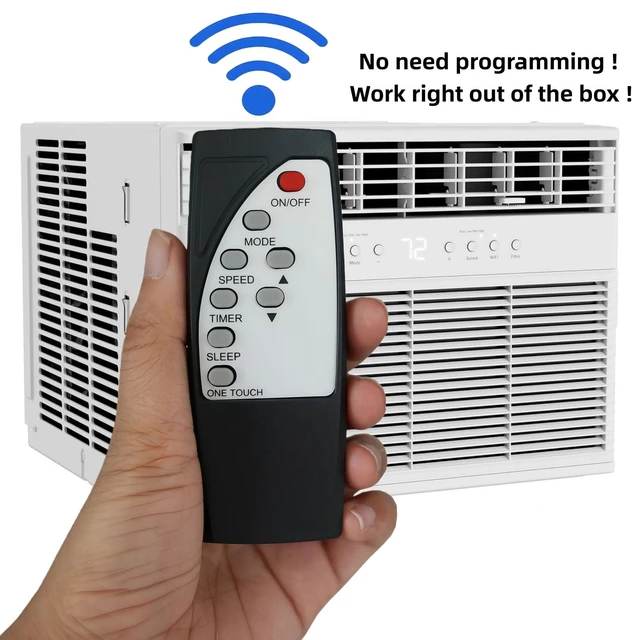 Alt view image 3 of 7 - Replacement Remote Control for Comfort-aire Window Air Conditioner Rg32a/e WA-1011S WA-1211S WA-6011S WA-8011S WAC412115RX