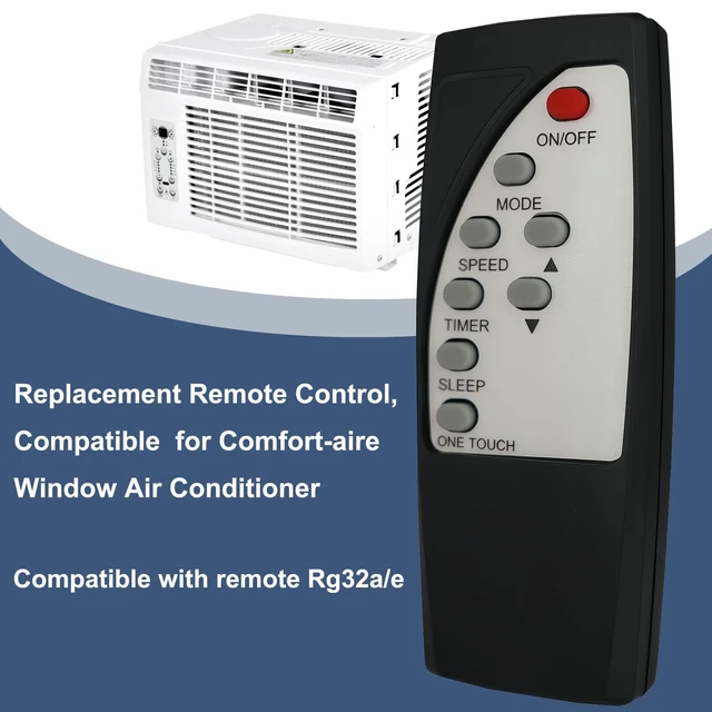 Alt view image 4 of 7 - Replacement Remote Control for Comfort-aire Window Air Conditioner Rg32a/e WA-1011S WA-1211S WA-6011S WA-8011S WAC412115RX