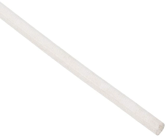 Main image of Insulation Braid Sleeve, 33Ft-4mm High TEMP Silicone Fiberglass Sleeve White