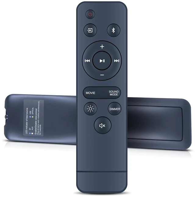 Main image of Replacement Remote Control Intended for Onn Soundbar 20 Inch Sound Bar Speaker 100075108