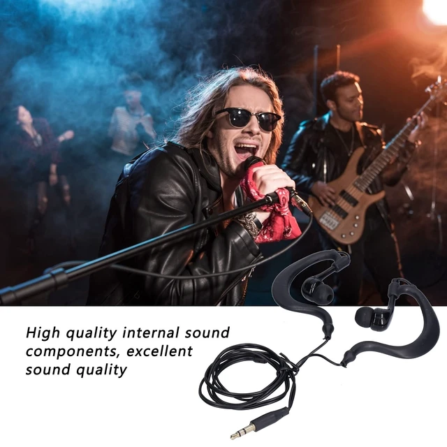 Alt view image 2 of 7 - Underwater Swimming Headphones, Stereo Headphones with 3.5 Mm Ear Hook, Wired Sports Earphones for Swimming, Running, Surfing (Black)