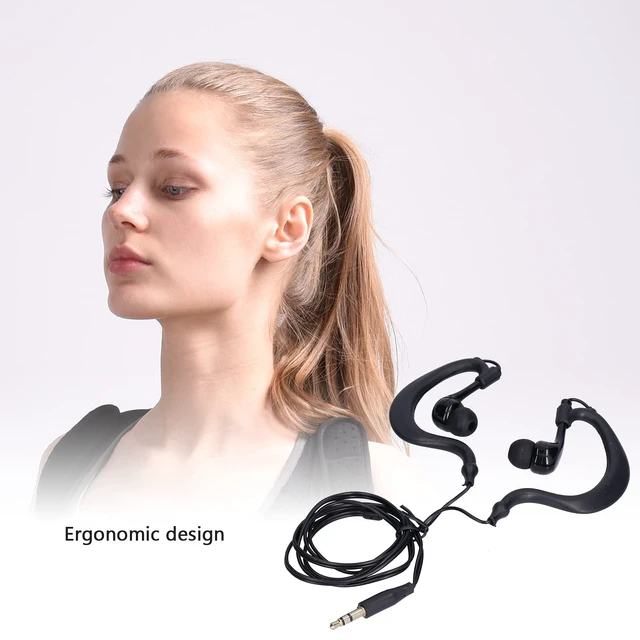 Alt view image 5 of 7 - Underwater Swimming Headphones, Stereo Headphones with 3.5 Mm Ear Hook, Wired Sports Earphones for Swimming, Running, Surfing (Black)