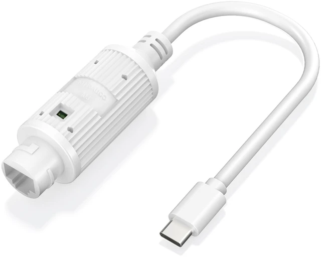 Main image of Ieee802.3af/At Standard Power Supply 5v 2.4a 12w Stable Output Ethernet To Usb-C Conversion Power Only Without Data Transmission Compatible With Ip65 Waterproof Security Camera+Tablet