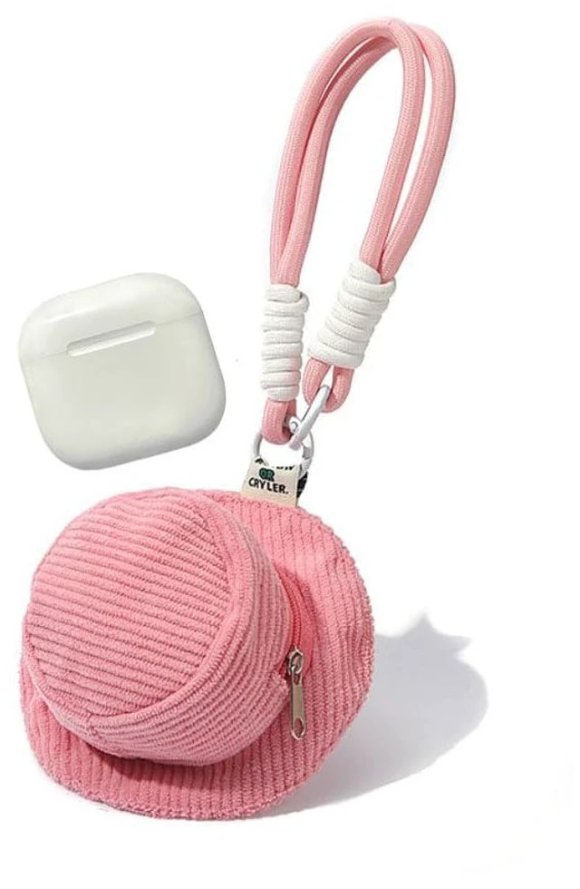 Main image of Protective Earphone Case Cover for AirPods 4, Multifunction Hat Keychain Storage Case for AirPods 1/2/3/4/ Pro/Pro2/Pro 3, Clothes Art Coin Purse Cable Organizer Bag, Pendant Key Chain-Pink